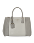 Bicolour Double Zip Galleria Tote, front view